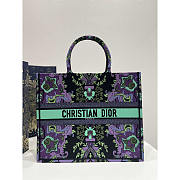 Dior Large Book Tote Multicolor Indian Purple 42 x 35 x 18.5 cm - 1