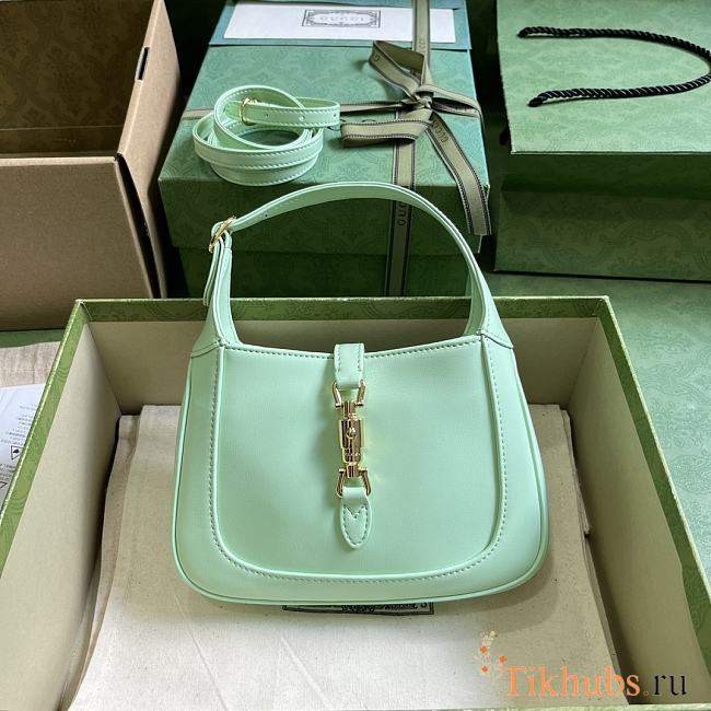 Gucci Jackie 1961 Mini Shoulder Bag Light Green 19x13x3cm - 1