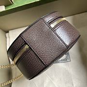 Gucci Ophidia Mini Chain Bag Brown 15x15x7cm - 4