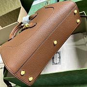 Gucci Jackie 1961 Small Natural Grain Tote Brown 30x23x12cm - 4