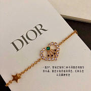 Dior Crystal Multi Color Heart Shape Bracelet - 4