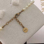 Dior Crystal CD Pearl Necklace - 5