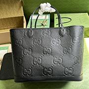 Gucci Jumbo GG Large Tote Bag Black 40x33x19cm - 1