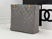 Chanel Petit Shopping Tote PST Gray 24x25.5cm - 5