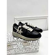 GGDB Running Sole Suede And Leather Sneakers Black - 1