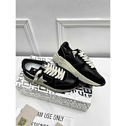 GGDB Running Sole Suede And Leather Sneakers Black - 2