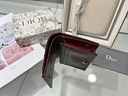 Dior Wallet Red Wine Size 11 x 9 cm - 5