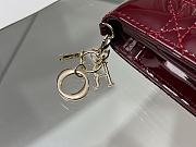 Dior Wallet Red Wine Size 11 x 9 cm - 3