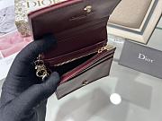 Dior Wallet Red Wine Size 11 x 9 cm - 2