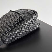 Bottega Veneta Cobble Shoulder Black Bag 27x20x9cm - 3