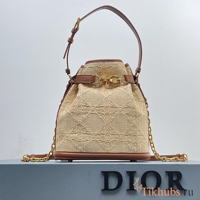 Dior Medium C'est Bag Natural Cannage Raffia 24 x 10 x 24.5 cm - 1