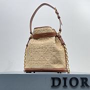 Dior Medium C'est Bag Natural Cannage Raffia 24 x 10 x 24.5 cm - 3