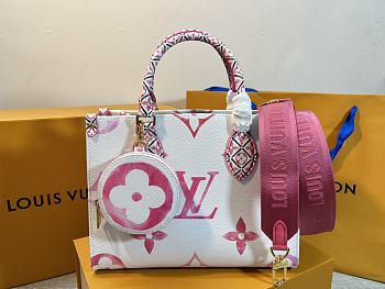 Louis Vuitton LV Onthego PM Canvas Pink 25 x 19 x 11.5 cm