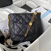 Chanel Hobo Black Caviar Gold Bag 24.5x21.5x8cm - 4