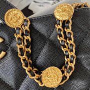 Chanel Hobo Black Caviar Gold Bag 24.5x21.5x8cm - 2