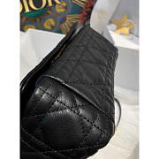 Dior Small Caro Bag Black Supple Cannage Calfskin 20 x 12 x 7 cm - 6