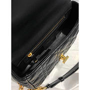Dior Small Caro Bag Black Supple Cannage Calfskin 20 x 12 x 7 cm - 3