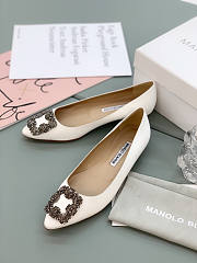 Manolo Blahnik Ballerinas White - 1