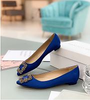 Manolo Blahnik Ballerinas Blue - 1