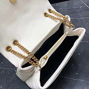 YSL Loulou Small Chain White Gold Bag 23 x 17 x 9 cm - 5