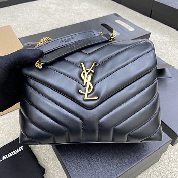 YSL Loulou Small Chain Black Gold Bag 23 x 17 x 9 cm