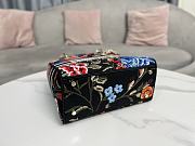 Dior Medium Lady D-Lite Bag Black Multicolor Birds 24 x 20 x 11 cm - 6