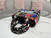 Dior Medium Lady D-Lite Bag Black Multicolor Birds 24 x 20 x 11 cm - 5