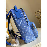 Louis Vuitton LV Backpack Multipocket Clouds Monogram Blue 30x40x15cm - 5