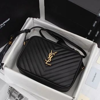 YSL Lou Camera Black Gold 23x16x6cm