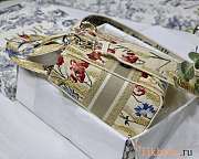 Dior Lady D-Lite Bag Flowers Embroidery Size 24 x 20 x 11 cm - 3