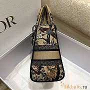 Dior Lady D-lite Beige Multicolor Jardin d'Hiver 24x20x11cm - 4