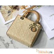 Dior Lady Natural Cannage Raffia 24 x 20 x 11 cm  - 1