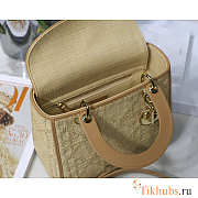 Dior Lady Natural Cannage Raffia 24 x 20 x 11 cm  - 6