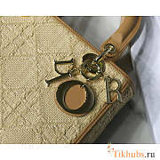 Dior Lady Natural Cannage Raffia 24 x 20 x 11 cm  - 2