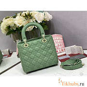 Dior Medium Lady Dior Bag Jade Green 24cm - 5