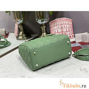 Dior Medium Lady Dior Bag Jade Green 24cm - 4