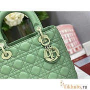 Dior Medium Lady Dior Bag Jade Green 24cm - 2