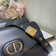 Dior Medium Bobby Bag Black Stone Box Calfskin 22 x 17 x 6 cm - 5