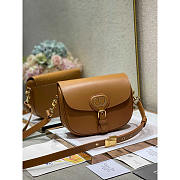 Dior Bobby Bag Medium Box Calfskin Brown 22x17x6cm - 5