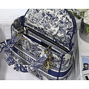 Dior Lady D-lite Blue Toile de Jouy 24x20x11cm - 4