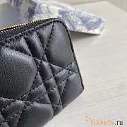 Dior Caro Detachable Card Holder Black 12 x 8.5 cm - 2