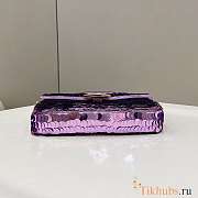 Fendi Baguette Purple Sequined 27x5x14cm - 6