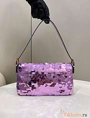 Fendi Baguette Purple Sequined 27x5x14cm - 4