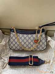 Gucci Ophidia GG Small Handbag Blue 25x15.5x6cm - 5