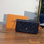 Louis Vuitton LV POCHETTE FÉLICIE Black and Red 21x11x2cm - 1