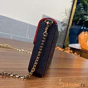 Louis Vuitton LV POCHETTE FÉLICIE Black and Red 21x11x2cm - 5