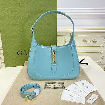 Gucci Jackie 1961 Small Shoulder Bag Light Blue 27.5x19x4cm