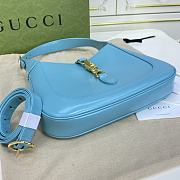 Gucci Jackie 1961 Small Shoulder Bag Light Blue 27.5x19x4cm - 3