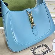 Gucci Jackie 1961 Small Shoulder Bag Light Blue 27.5x19x4cm - 2