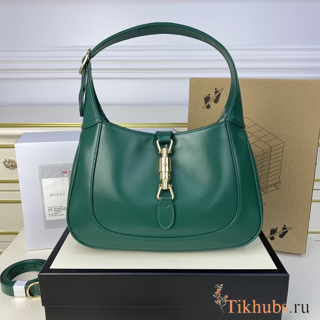 Gucci Jackie 1961 Small Shoulder Bag Green 27.5x19x4cm - 1